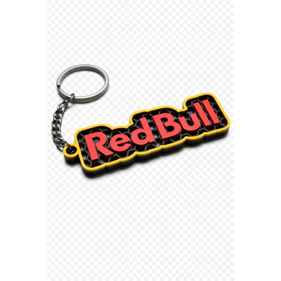 3D Baskı Red Bull Logolu Anahtarlık – Kişiye Özel, Şık ve Dayanıklı Tasarım