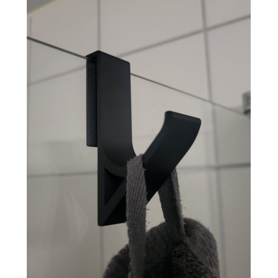 3D Tasarım Modern Kapı Üstü ve Duşakabin Askısı - Delme Gerektirmeyen Minimalist Bornoz ve Havlu Askısı