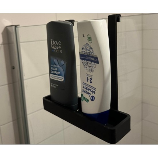 3D Yazıcı Tasarım Asmalı Duşakabin Şampuanlık - Delme Gerektirmeyen Banyo Rafı ve Düzenleyici