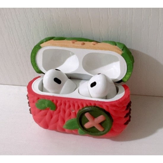 Örgü Desenli ve Karakter Temalı AirPods Kılıfı – Sevimli El Emeği Görünüm