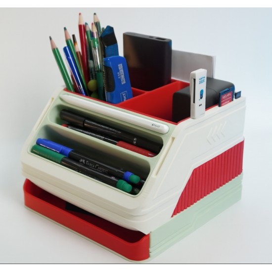Çok Amaçlı Masaüstü Düzenleyici - Kalemlik ve Ofis Organizer - 3D Baskı
