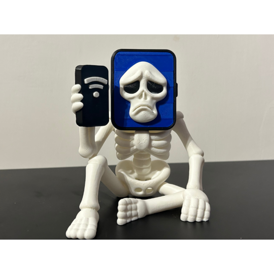 Wi-Fi İskelet Figürü - 3D Yazıcı Modern Sanat Biblosu - Akıllı Telefonlu İskelet