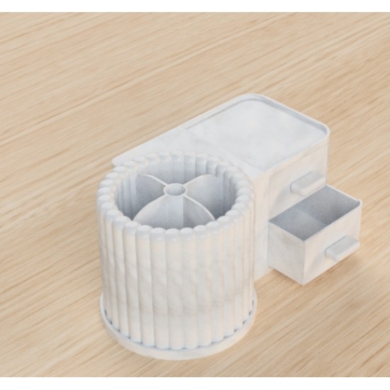Modern Minimalist Masa Düzenleyici – Estetik Çekmeceli Kalemlik