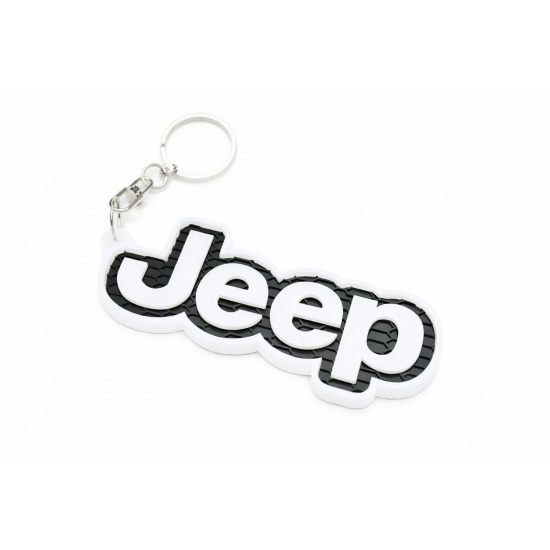 Jeep Logolu 3D Baskı Anahtarlık – Dayanıklı Plastik Tasarım, Araç Tutkunlarına Özel Şık Anahtarlık