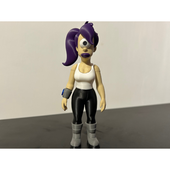 Turanga Leela Figürü - 3D Yazıcı Futurama Koleksiyonu - Tek Gözlü Kaptan Biblo