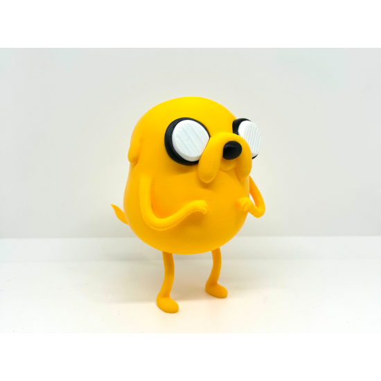 Jake the Dog Figürü - 3D Yazıcı Tasarım Adventure Time Biblosu - Köpek Jake Heykelcik