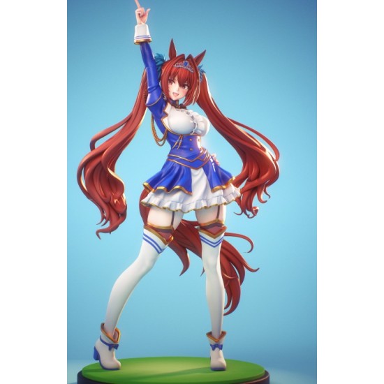 Daiwa Scarlet Figürü - 3D Baskı Uma Musume Pretty Derby Heykeli - Detaylı Anime İdol Biblo