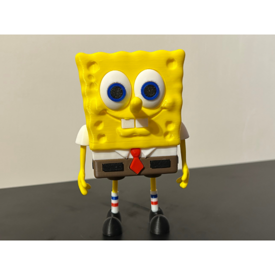 SüngerBob KareŞort Figürü - 3D Yazıcı Bikini Bottom Serisi - Koleksiyonluk Kare Pantolon Biblo