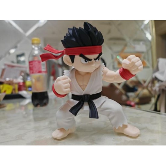 3D Baskı Chibi Street Fighter Ryu Figürü – Koleksiyonluk Mini Anime Dövüşçü Biblosu