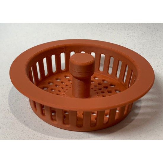 72 mm Lavabo Gider Süzgeci | 3D Baskı Tıkanma Önleyici Filtre Aparatı