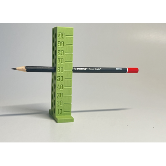 Yükseklik Ölçer ve İşaretleme Aparatı | 3D Baskı Hassas Ölçüm Cetveli (Kalem Tutuculu)