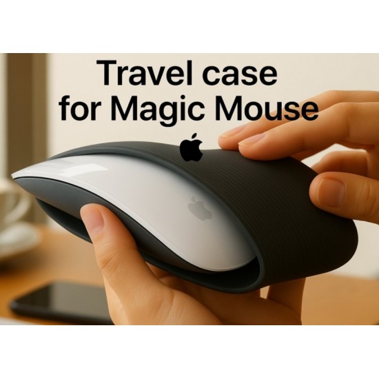Dikey Mouse Standı ve Tutucu SİYAH - Apple Magic Mouse Uyumlu Masaüstü Organizer