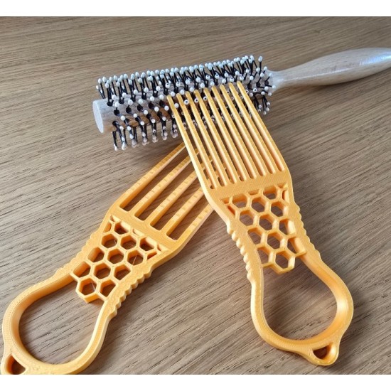 Ergonomik Geniş Dişli Afro Tarak ADET - Petek Dokulu Stil ve Saç Bakım Aparatı