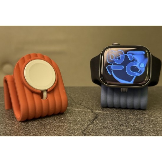 Apple Watch İçin Modern Dalgalı Şarj Standı - Estetik ve Fonksiyonel Masaüstü Saat Tutucu