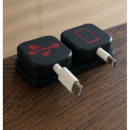 Modern Manyetik Kablo Düzenleyici ve Masaüstü Organizer – Minimalist Tasarım