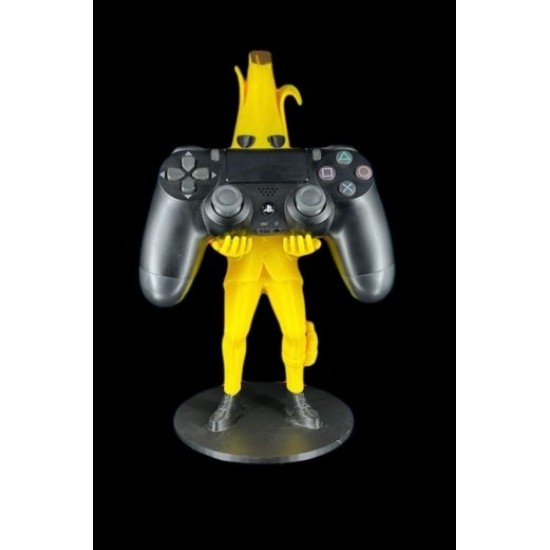 Peely Karakterli Oyun Kolu Standı - PlayStation ve Xbox Uyumlu Dekoratif Joystick Tutucu Gamer Figür Stand