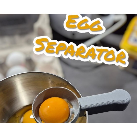 Pratik Yumurta Akı Ayırıcı - Ergonomik Saplı Mutfak Gereci, Yumurta Sarısı Ayırma Aparatı (3D Tasarım)