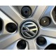 Volkswagen Uyumlu Bijon Kapağı Seti - 17mm Parlak Siyah Jant Vida Koruyucu