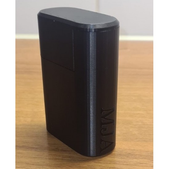 Clipper Uyumlu Ergonomik Tasarım 3D Yazıcı Üretimi Tırtıklı Silikon Hissi Veren Çakmak Kılıfı - Pembe Yeşil Çizgili