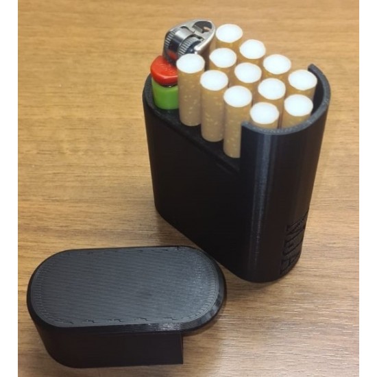 Clipper Uyumlu Ergonomik Tasarım 3D Yazıcı Üretimi Tırtıklı Silikon Hissi Veren Çakmak Kılıfı - Pembe Yeşil Çizgili