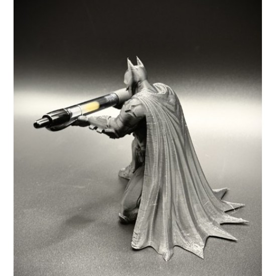 Batman Temalı Dekoratif Kalem Tutucu - 3D Baskı Süper Kahraman Masaüstü Kalemlik ve Ofis Figürü