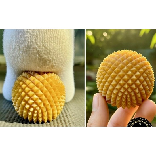 Dikenli Ayak Masaj Topu - 3D Baskı Refleksoloji ve Stres Giderici El/Ayak Masaj Aparatı