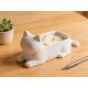 3D Baskı Kedi Organizer – Masaüstü Kalemlik & Notluk Kutusu