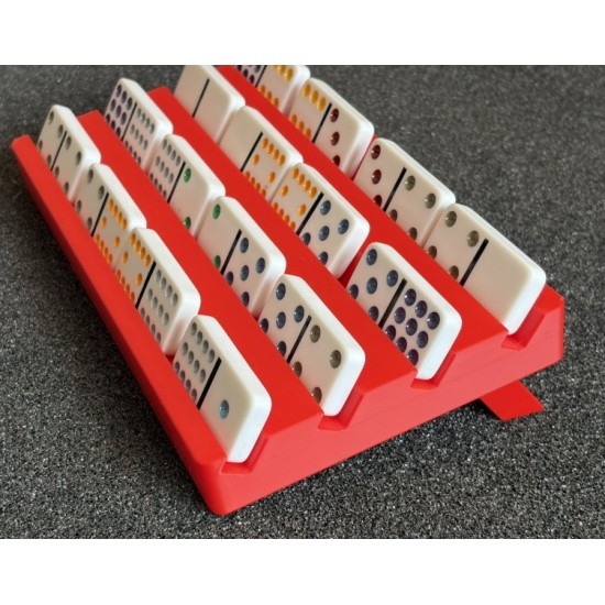 Domino Taş Tutucu ve Düzenleyici Stand - Katlanabilir Ayaklı 4 Katlı Domino Oyun Aksesuarı