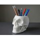 Kuru Kafa Kalemlik – Dekoratif Masa Üstü Organizer (Skull Tasarım Kalem Tutucu, Gothic Ofis Aksesuarı)