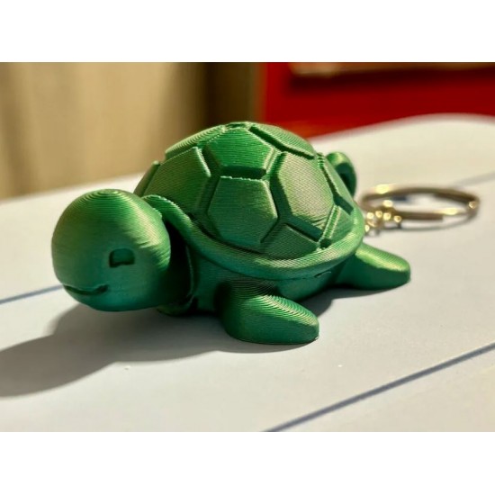 Sevimli Kaplumbağa Anahtarlık – 3D Baskı Kawaii Kaplumbağa Figürü (Cute Keychain)