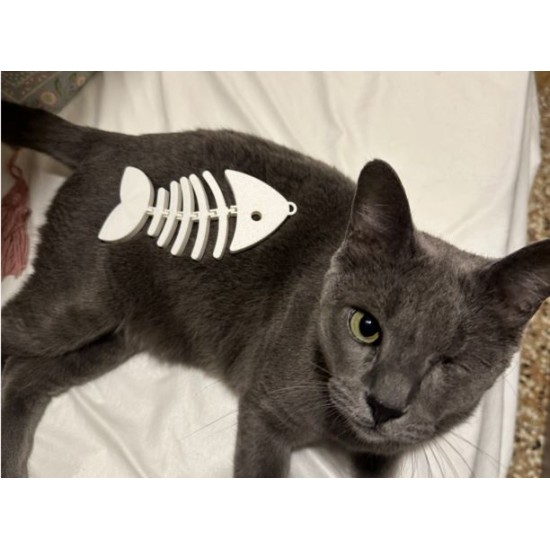 Kedi Oyuncağı Balık Kılçığı – 3D Baskı Interaktif Kedi Oyuncağı (Cat Toy)
