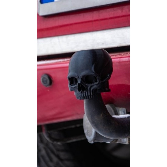 Kurukafa Tasarımlı Çeki Demiri Kapağı - Dekoratif Off-Road Araç Koruma Başlığı