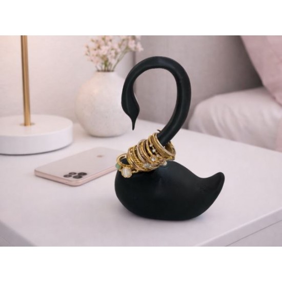 Kuğu Takı Standı – 3D Baskı Yüzük & Bileklik Organizer (Dekoratif Aksesuar)