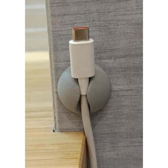 Modern Masaüstü Kablo Düzenleyici ve Tutucu - Özel Dokulu Minimalist Kablo Organizer