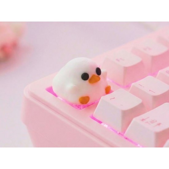 Sevimli Ördek Tuş Kapağı – 3D Baskı Klavye Keycap