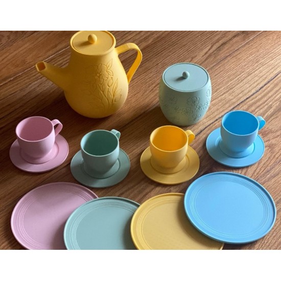 Pastel Renkli Eğitici Çay ve Kahve Oyun Seti - 3D Yazıcı Üretimi Çocuk Evcilik Oyuncağı