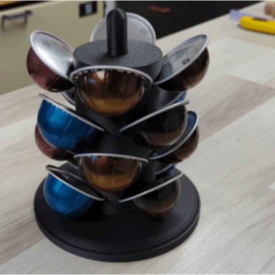 Pratik Kahve Kapsül Dispenseri - 3D Yazıcı Tasarımı Kapsül Düzenleyici