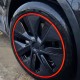Tesla Uyumlu Jant Koruyucu ve Dekoratif Çerçeve Şeridi - 4 Adet Set Darbe Emici Rim Protector