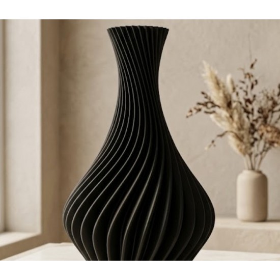 Spiral Modern Dekoratif Vazo | 3D Baskı Minimal Premium Tasarım