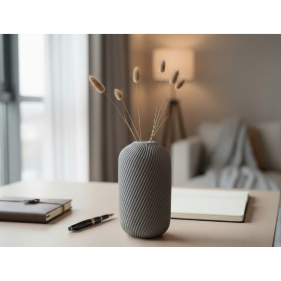 Minimal Dekoratif Vazo | 3D Baskı Modern Masaüstü Çiçeklik