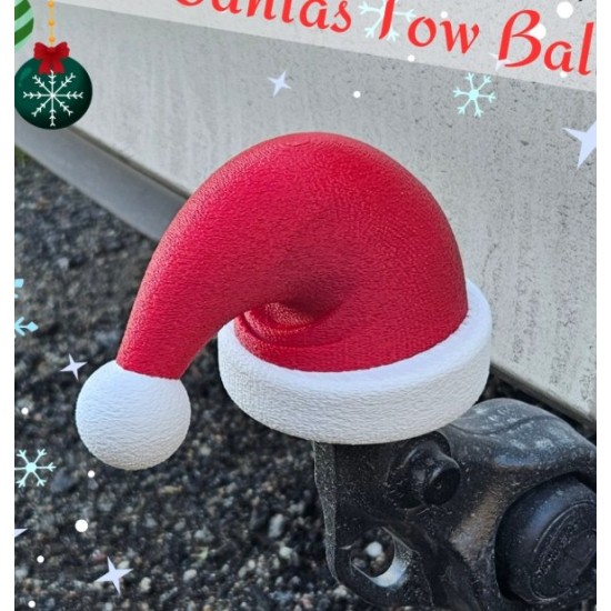 Yılbaşı Temalı Noel Baba Şapkası Çeki Demiri Kapağı - Araçlar İçin Dekoratif Koruyucu Başlık