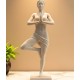 Zen Temalı Dekoratif Obje - Yoga ve Namaste Pozu Heykel - Ofis Dekoru